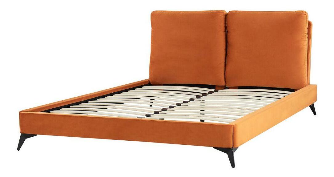 Manželská postel 160 cm Mellody (oranžová)