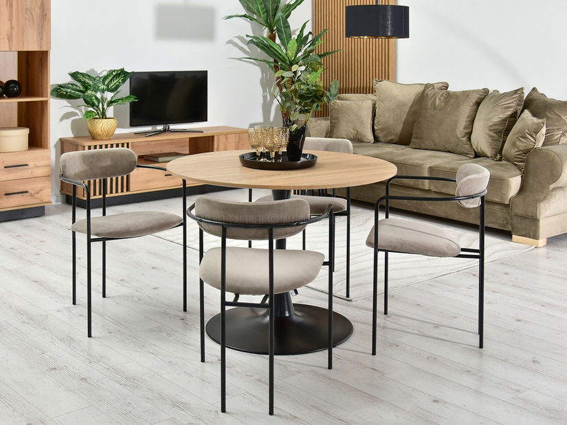 Židle Magnus (béžová + černá)