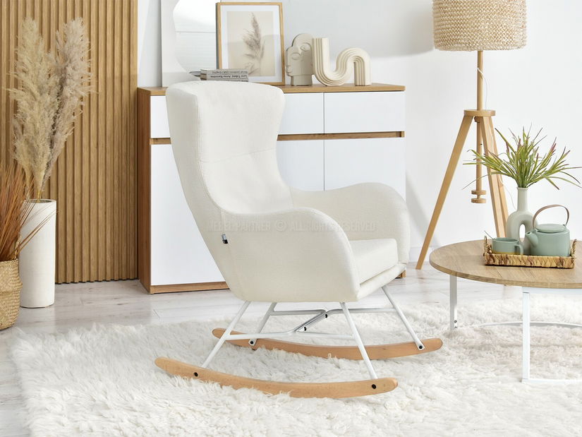 Křeslo Soil Cross (ecru + chromová)