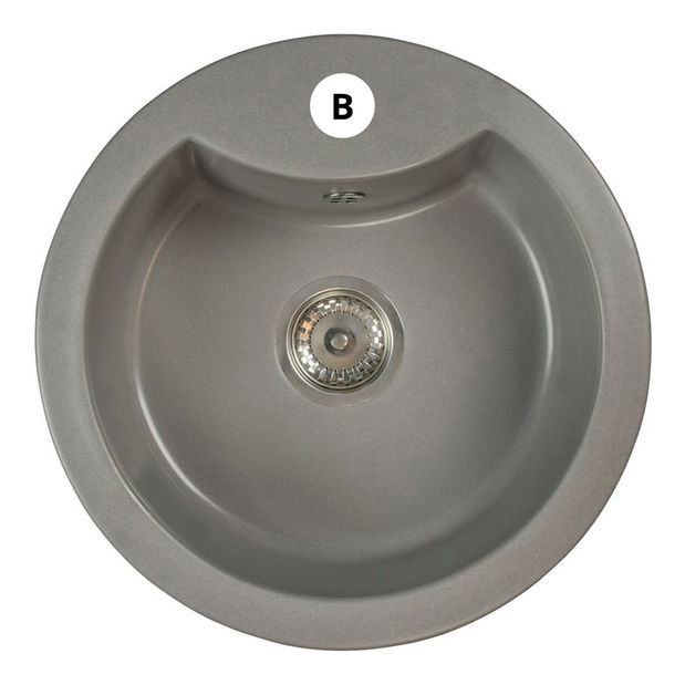 Kuchyňský dřez Mellusa (béžová) (s 1 otvorem pro baterii)