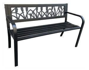 Zahradní lavička Luna (černá)