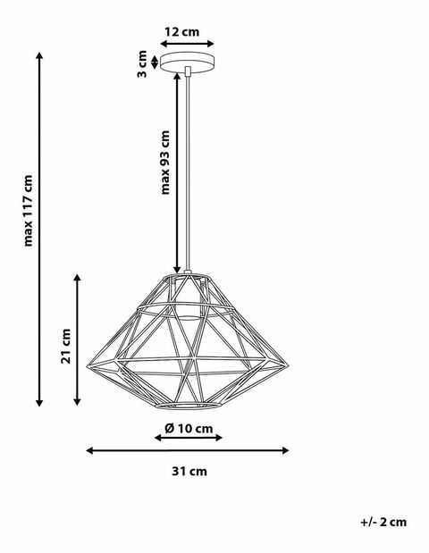 Lustr Glan (černá)