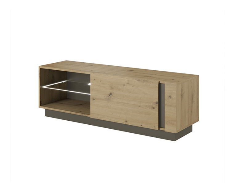 TV stolek/skříňka Cethos Typ 138 (dub artisan + grafit)