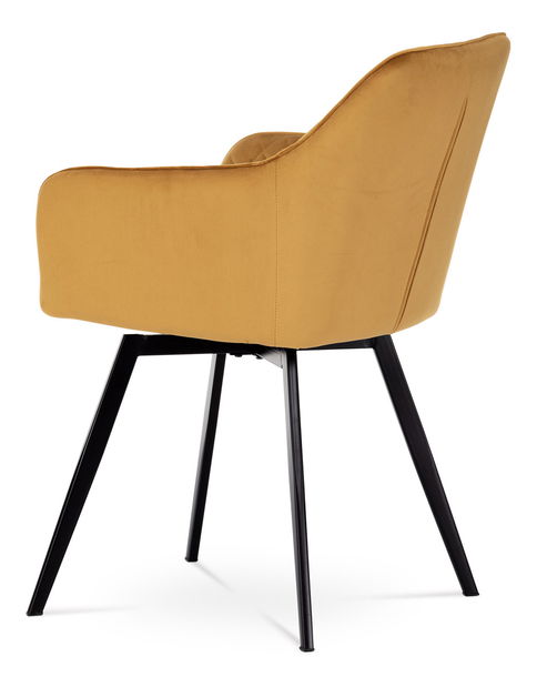 Jídelní židle Danarra-425-YEL4 (žlutá + černá)