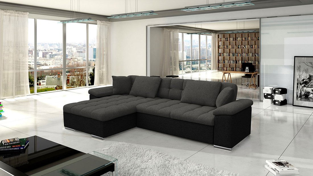 Rohová sedací souprava Dante (medová + béžová)