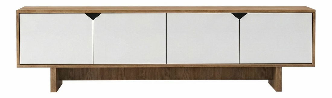 TV skříňka Jistě (dub + bílá)