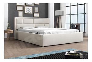 Manželská postel 180 cm Nino (šedá)