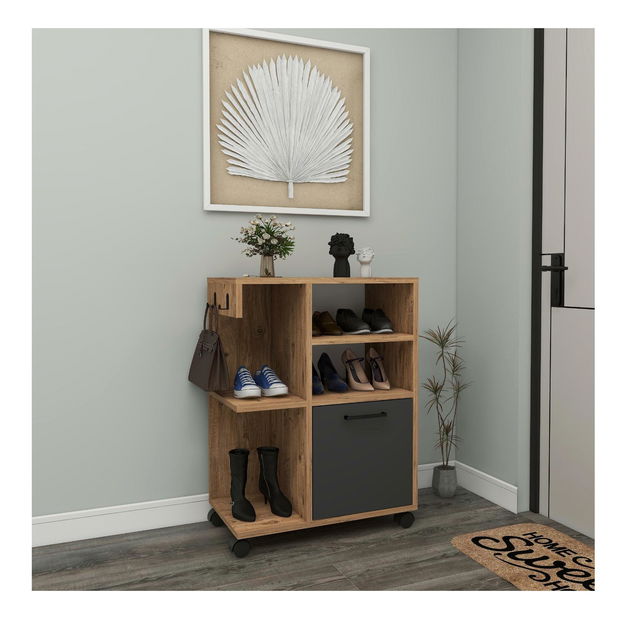 Koupelnová skříňka Rebooke (borovice atlantická + antracit)