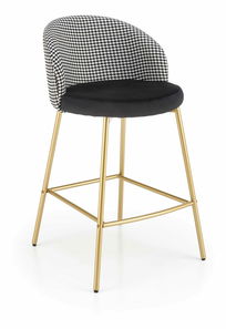 Barová židle Harriet (bílá + černá)
