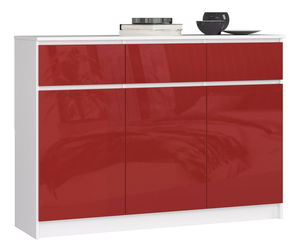 Komoda Keanu VI (červený lesk)