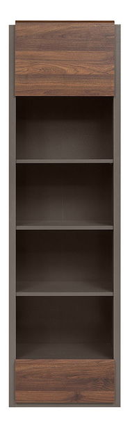 Regál BRW Author REG1D1S/20/6 (Láva + Ořech Columbia)