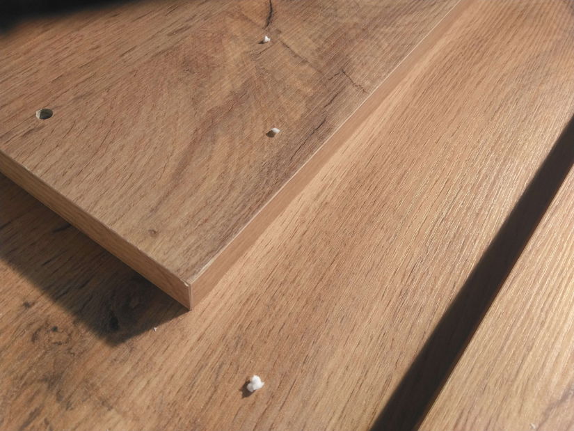 Manželská postel 160 cm Michigin (dub wotan) (s úložným prostorem) *bazar