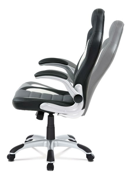 Herní křeslo Kilos (šedá + bílá + černá)