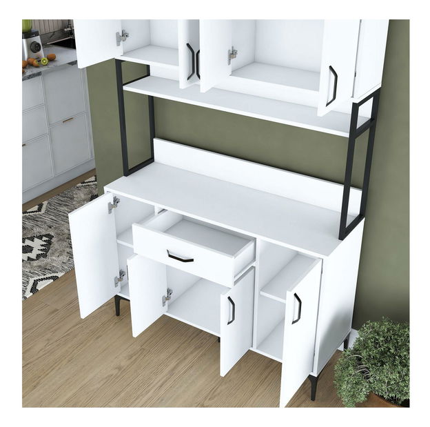 Set kuchyňských skříněk Jenaretta 27 (bílá + černá)