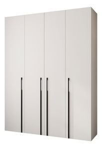 Šatní skříň 190 cm Carmela 50-3 (bílá + černá)