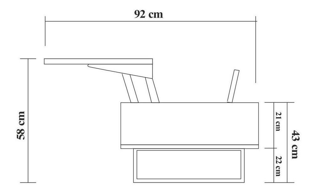 Sada nábytku do obývacího pokoje Laxi 18 (ořech + černá)