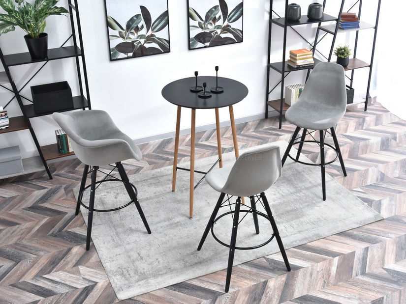 Židle Epsie (šedá + černá)