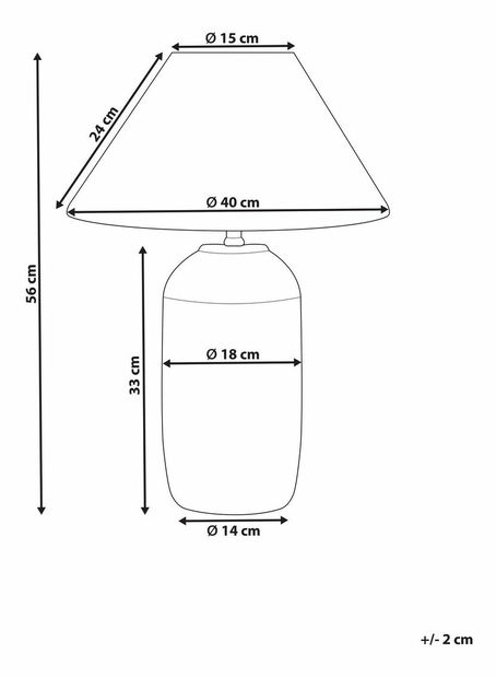 Stolní lampa Tai (modrá)