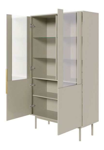 Vitrína Verdio V3 (sivobéžová)