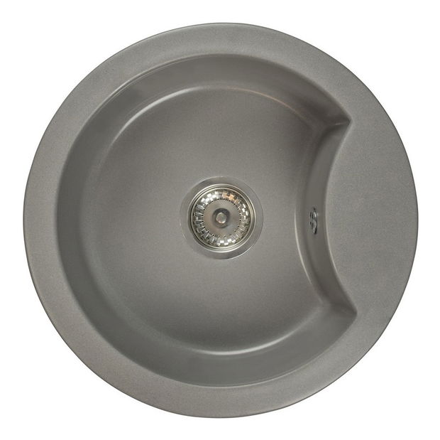 Kuchyňský dřez Mellusa (šedá) (bez otvoru pro baterii)