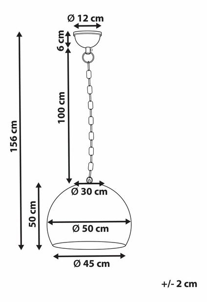 Závěsné svítidlo Hollis (mosazná)