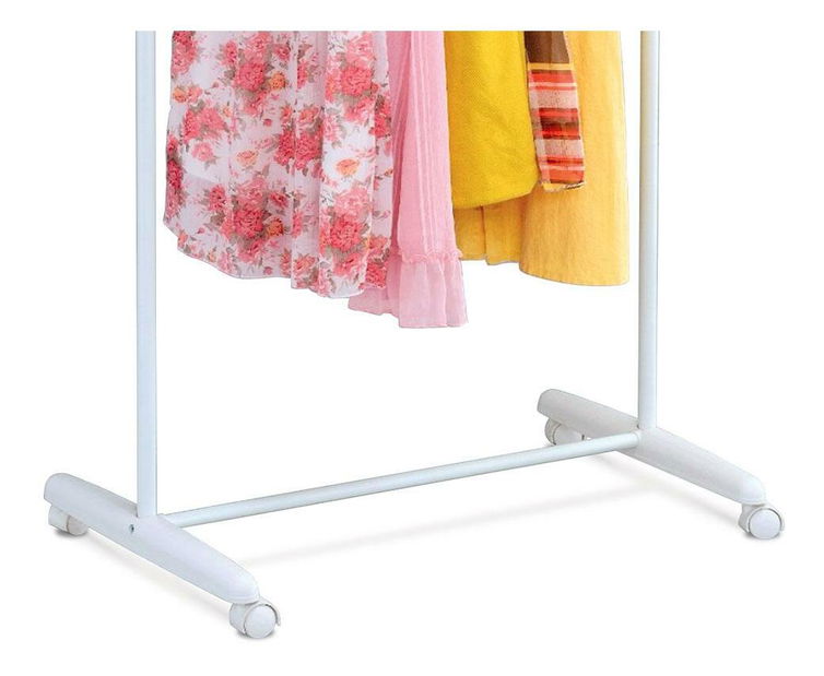 Věšák na kolečkách Ayude (bílá)