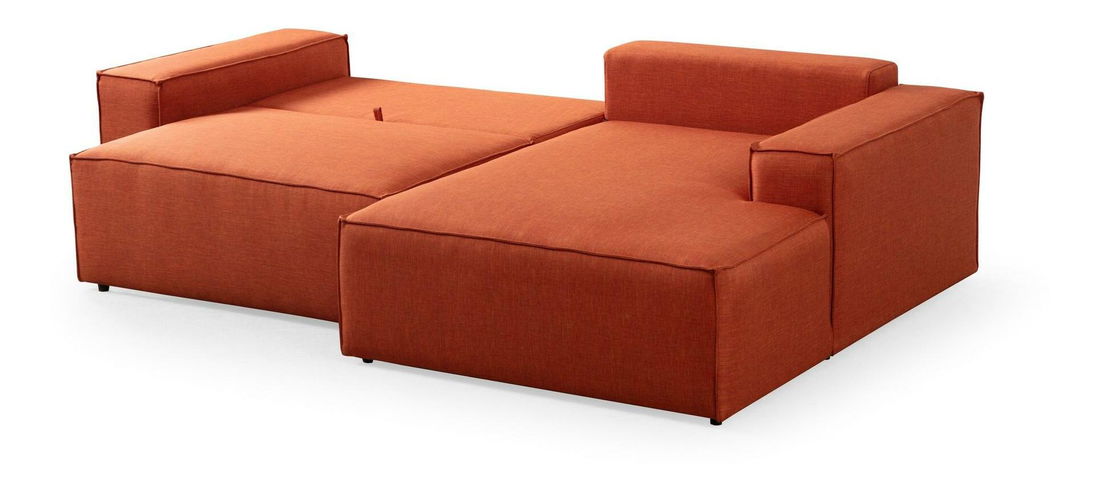 Rohová sedačka Pirlofenzza (s úl. prostorem) (P) (oranžová)