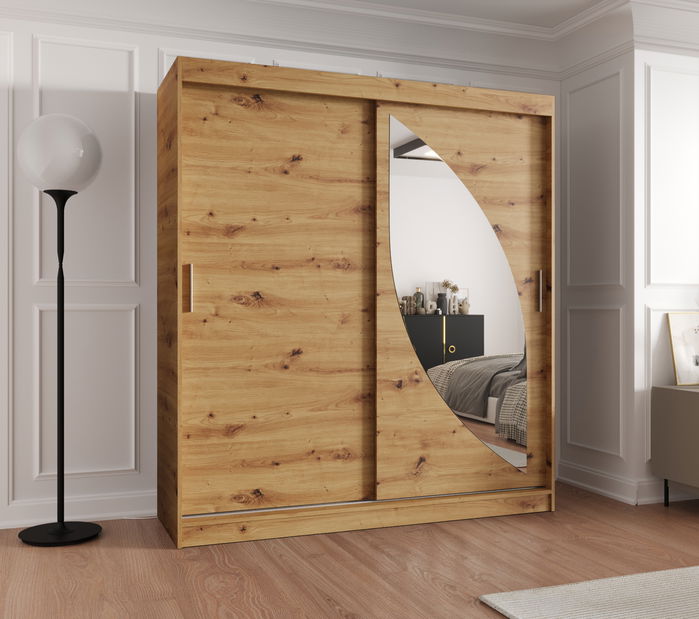 Šatní skříň 180 cm Milain (dub artisan)