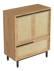 Kuchyňská skříňka Otto 8 A (ořech + dub + černá)