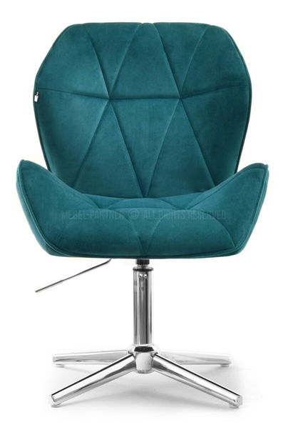 Křeslo Velma S (tyrkysová + černá)