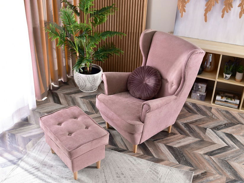 Křeslo ušák Margis (bílá)