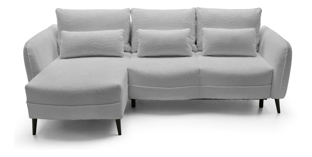 Rohová sedací souprava Eilish (L) (světle šedá + černá)