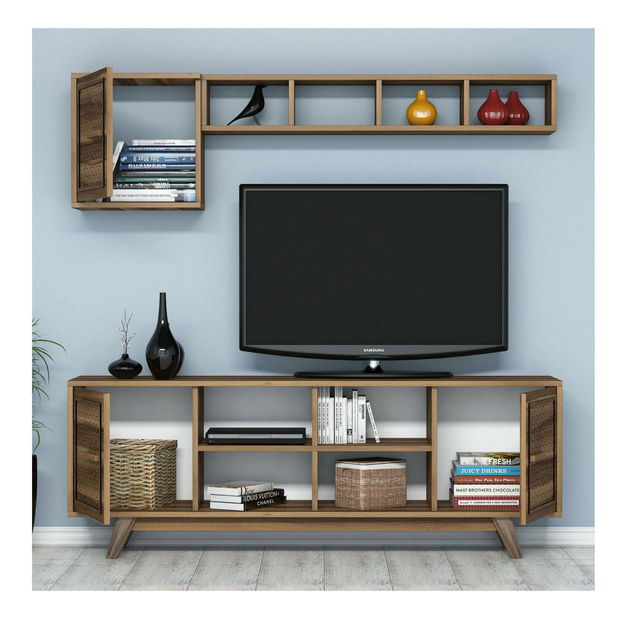 Sestava nábytku do obývacího pokoje Aysha (ořech)