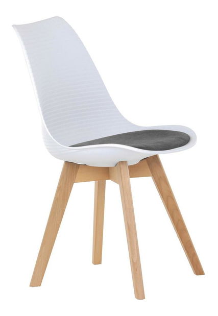 Jídelní židle Consulares (bílá + šedá)