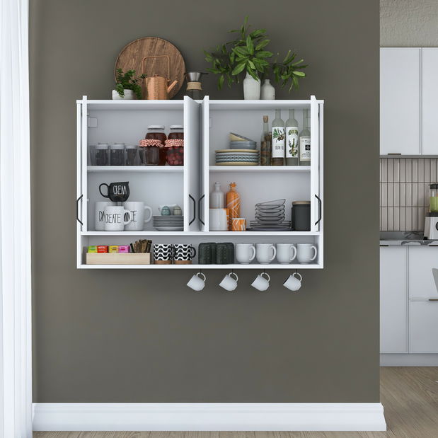 Kuchyňská horní skříňka Jeano (bílá)