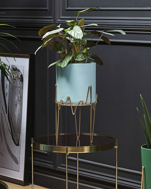 Stojanový květináč Kalan (tmavozelená)