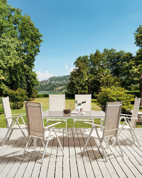 Set 6 ks zahradních židlí Cupid (béžová)