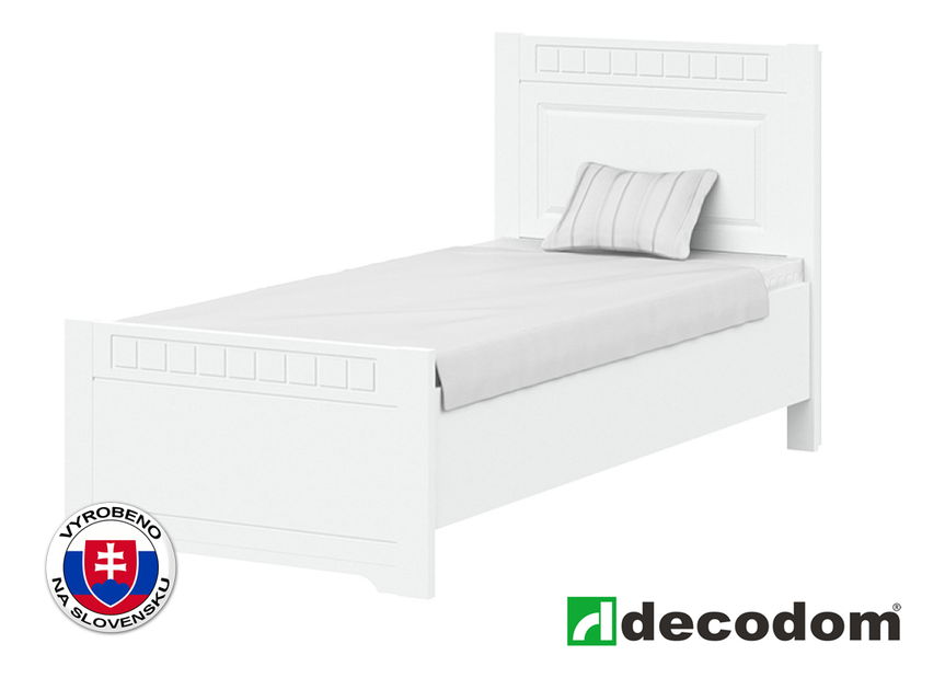 Jednolůžková postel 90 cm Decodom Lirot Typ P-90 (bíla arctic)