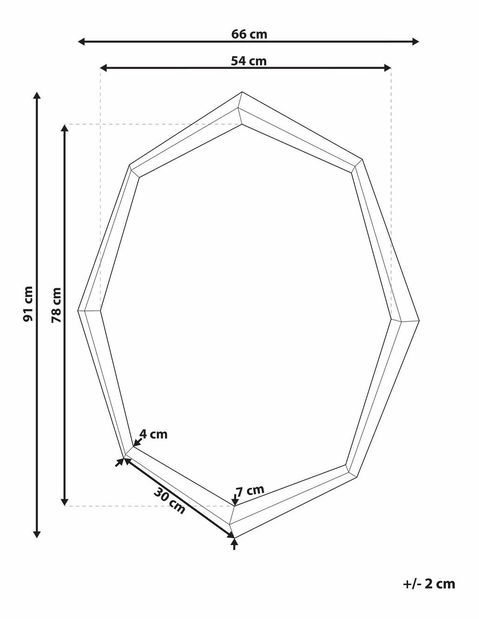 Nástěnné zrcadlo Oenza (stříbrná)
