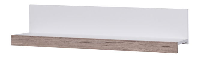 Polička Ovio 100 (bílá matná + dub san remo jasný)