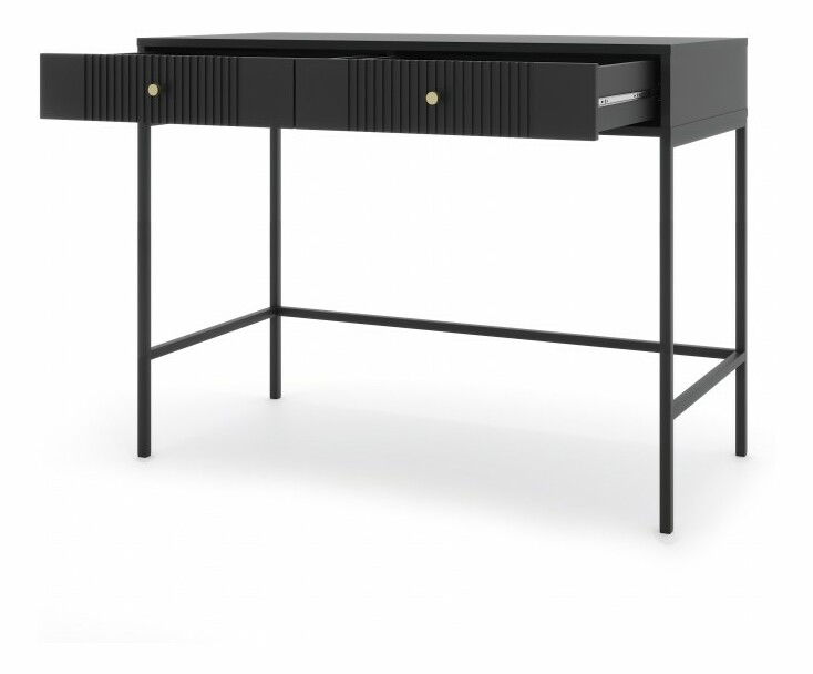 Toaletní stolek Isae 42 (černá + zlatá)