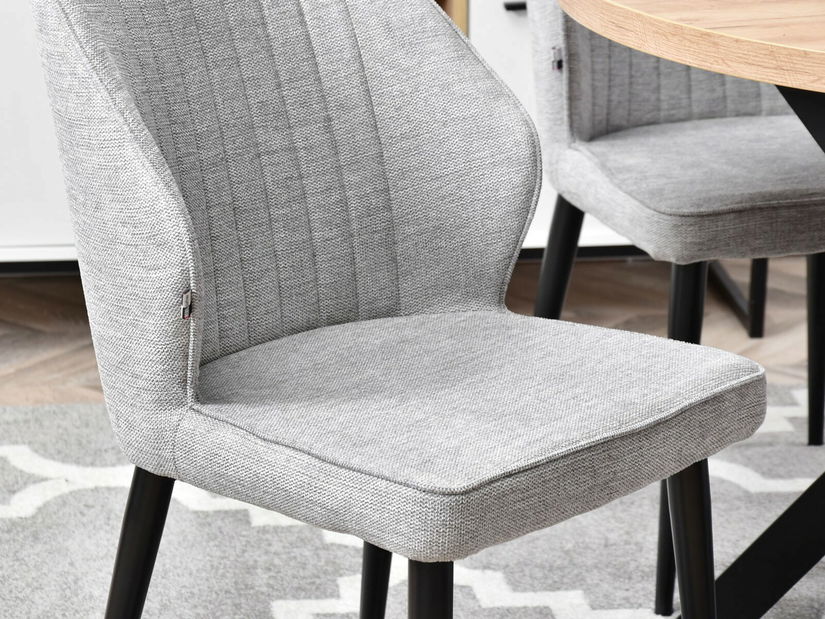 Židle Greta K (šedá + černá)