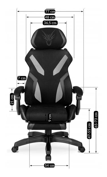 Herní křeslo Mananera (černá)