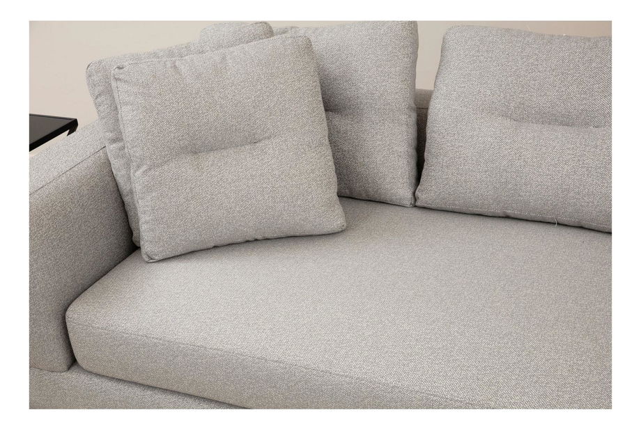 Rohová sedačka Padalusso (L) (světle šedá + černá)