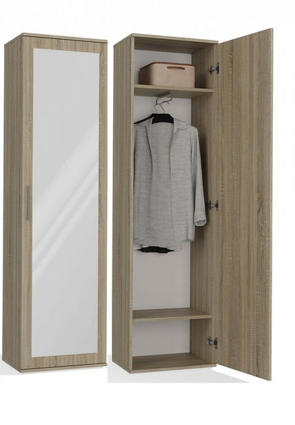 Šatní skříň Dialogos 1 (dub sonoma) (se zrcadlem)