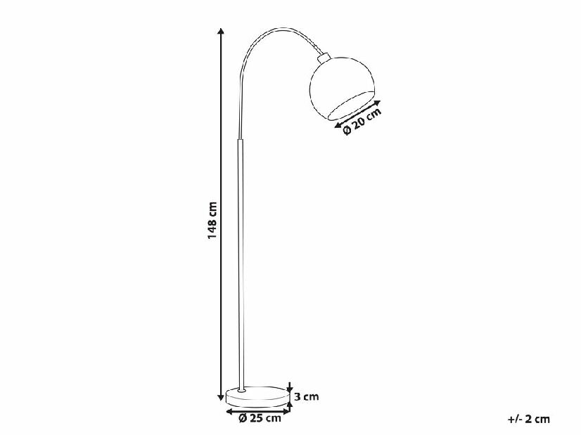 Stojanová lampa Gummy (černá)