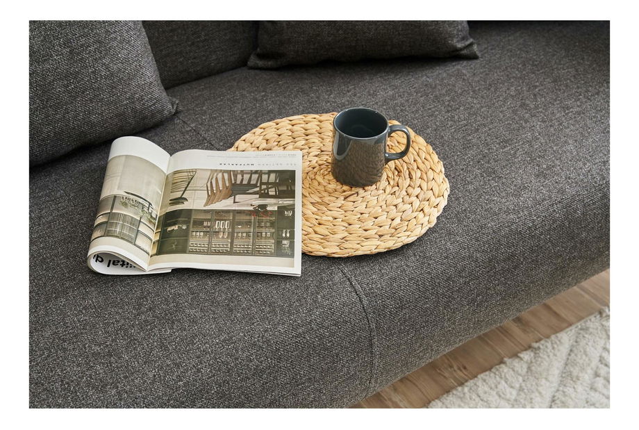 Pohovka trojsedačka Revosatta (antracit + černá)