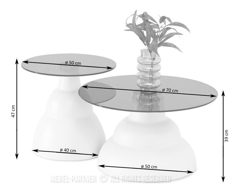 Konferenční stolek Ofendi (bílá)