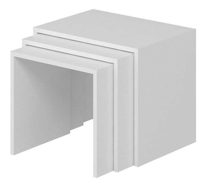 Set 3ks. konferenčních stolků Dalesa 1 (bílá)