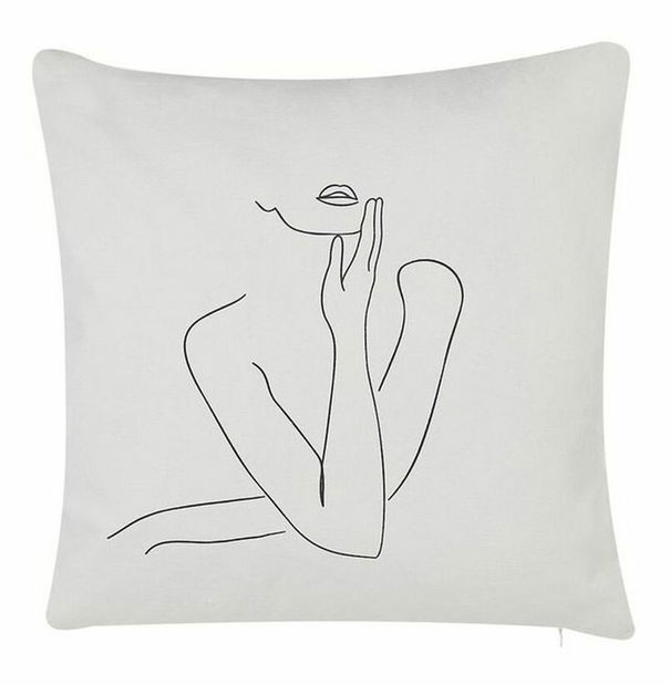 Ozdobný polštář 45 x 45 cm Medvec (černá)